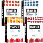 That's it. (48 Count) Variety Pack | Strawberry, Blueberry, Mango & Cherry flavors | 100% Natural Real Fruit bars. Strawberry. Plant-based, Vegan, gluten-free. No added Sugar. Top 12 allergen free