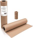 YRYM HT Brown Kraft Butcher Paper Roll - Natural Food Grade Brown Wrapping Paper for BBQ Briskets, Smoking & Wrapping Meats, 18inch x 2100inch (176 ft) - Unbleached Unwaxed and Uncoated