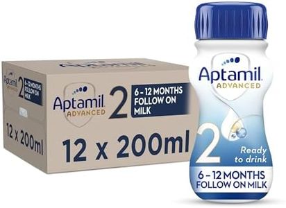 Aptamil Advanced 2 Follow On Baby Milk Ready to Use Liquid Formula, 6-12 Months, 200 ml (Pack of 12)