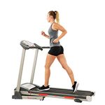 Sunny Health & Fitness Exercise Treadmills, Motorized Running Machine for Home with Folding, Easy Assembly, Sturdy, Portable and Space Saving - SF-T7603, Grey