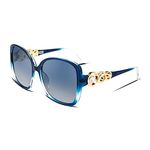 FEISEDY Women Big Polarized Sunglasses Pearl Sparkling Square Oversized Oval Frame Fashion Designer UV Protection B2821