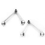 ADIGARAUTO K621665 K621666 2PCS Front Upper Control Arm Compatible with Lincoln LS Jaguar S-Type XJ8 XJR Ford Thunderbird