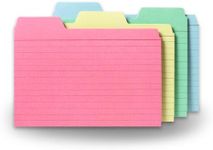 Find It Tabbed Index Cards, 4 x 6 Inches, Assorted Colors, 48-Pack (FT07218)