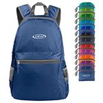 G4Free 20L Lightweight Packable Backpack Foldable Travel Hiking Daypack for Men and Women(Medium Blue)