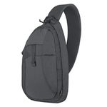 Helikon-Tex Mens EDC SLING BACKPACK with Buckled pocket on the front for outdoors One Size Shadow Grey