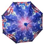 TLISMI Cute Digital Cartoon Printed Umbrella with Waterproof Anti-drip Foldable Cover & Removable Tripod Stand Non-Slip Handle Automatic Umbrella for Kids, Girls & Boys