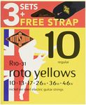 Rotosound R10-31 Electric Guitar Strings with Strap (Pack of 3)