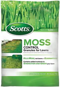 Scotts Moss Control Granules for Lawns, Contains Nutrients to Green Grass, 18.37 lb.