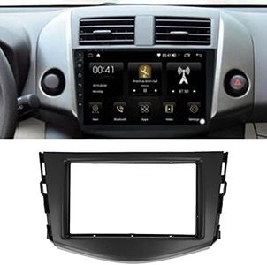 2Din Car Stereo Radio Fascia DVD Audio Panel de Navegación Marco Doble DIN Instalación Dash Kit Apto para RAV4 2006-2012
