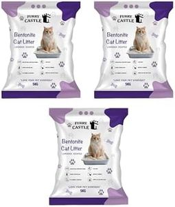Furry Castle Cat Litter Lavender | Advanced Clumping Scented and Sand | Perfect for Cats (Pack of 3, 15Kg)