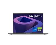 LG Gram 17 Inch Laptop with WQXGA(2560 x 1600) IPS Anti Glare Display, Intel 12th Gen i7 with NVIDIA GeForce Graphic Card RTX 2050, 16GBㅣ512GB NVMe SSD, FHD Webcam, WiFi 6E, Thunderbolt4/USB-C, Black