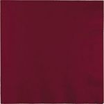 Creative Converting 593122B Table Needs, 3 Ply Dinner Napkin, Burgundy, One Size, 25ct