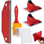 4 Pcs Paint Edger Tool, Cutting in Paint Tool, Cutting in Tools for Painting, Durable Edge Painting Tools Suitable for use on Walls Ceilings Floors and Decorative Moldings