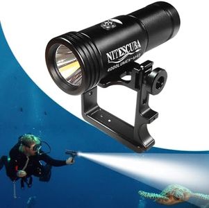 Nitescuba Scuba Diving Flashlights 4000 Lumen IP68 Waterproof Underwater Light for 100m/330ft CRI=90 Underwater Photography with Adjustable Handle