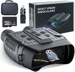 TKWSER Night Vision Binoculars 1280P 300M 4X Digital 7L Infrared Goggles 850NM, 3" Large Viewing Screen for Hunting 100% Darkness w/32GB TF Card for Full HD Photo and Video