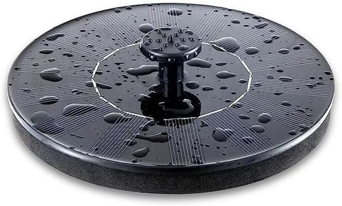 Drumstone [𝟏𝟓 𝐘𝐄𝐀𝐑𝐒 𝐖𝐀𝐑𝐑𝐀𝐍𝐓𝐘] Solar Bird Bath Fountain Pump – 1.4W Solar Powered Floating Water Pump with 4 Easy Install Nozzles for Garden, Pool, Pond & Fish Tank