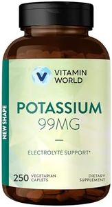 Potassium 99 mg Minerals Vegetarian Dietary Supplement 250 caplets