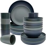 Plastic Dinnerware Sets for 6, Oson