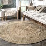 nuLOOM Rigo Hand Woven Farmhouse Jute Runner Rug, 2' 6" x 8', Natural