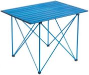 iClimb Ultralight Compact Camping Folding Table with Carry Bag (Reinforced Blue - XL)