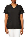 Carhartt Cross-Flex Women's Media Scrub Top, Black, Medium