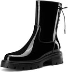 HDEUOLM Womens Chunky Platform Low 