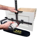 JNB PRO Precision Aluminum Cabinet Hardware Jig Tool - Enhanced Drill Guide for Knobs, Pulls, and Handles Installation - Adjustable, Durable, and User-Friendly Template for Doors & Drawers