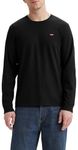 Levi's Men's Long-Sleeve Original Housemark Tee T-Shirt, Mineral Black, L