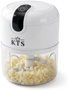 Konquer TimeS KTS Electric Mini Garlic Chopper,Food Processor,Portable Cordless Garlic Mincer Masher, With USB Charging For Vegetable,Chili,Fruits,Ginger,Baby Food Masher, Seasoning 250Ml