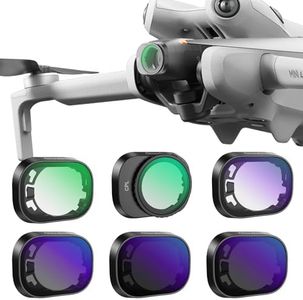 Giovbuer ND Filter Set Compatible with DJI Mini 4 Pro, 6 Pack Filter for DJI Mini 4 pro（UV，CPL，ND8，ND16，ND32，ND64