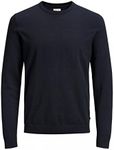 Jack and Jones Men Neck Sweater Nav