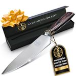 Deer & Oak 8" Chef Knife - 1 x Chef Kitchen Knife Made of Premium German Stainless Steel - Chef's Knife for Professional & Domestic Use - Chef Aid Knife - Perfectly Balanced Blade