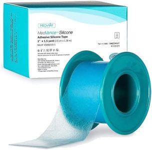 Medvance Soft Silicone Tape with Perforation for Easy Cut Size - 1" Width (1 Pack, 1.5 Yards)