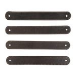 Hide & Drink, Thick Leather Drawer Handles (4 Pack) Screws NOT Included, Cabinet Pulls, Home Decoration, Handmade Includes 101 Year Warranty :: Bourbon Brown