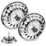 (2 Pack) Tomario 78mm/3.07inch Upgraded Kitchen Sink Plug Strainer Stainless Steel Strainers Thicken Sink Plugs Replacement for Food Catcher, Sinks Hole Diameter 3.08-3.14 inch
