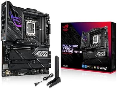 ASUS ROG Strix Z790-E Gaming WiFi II LGA 1700(Intel 14th & 13th & 12th Gen)ATX gaming motherboard(DDR5,PCIe 5.0,2.5 Gb LAN,5XM.2 slots,PCIe 5.0 x16,WiFi 7 front-panel connector with PD 3.0 up to 30W.