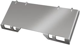 Universal 1/2 Inch Skid Steer Quick Attach Plate Compatible with Tractors and Loaders Heavy Duty Mounting Bracket for Skid Steer Attachments Durable Construction