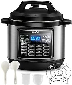 COMFEE’ 16 in 1 Electric Pressure Cooker Instant Multi Cooker Olla de Presion Non-Stick Pot Yogurt Maker Rice Cooker Slow Cooker Sauté Steamer 8 Quarts Stainless Steel