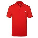 Royal & Awesome Red Polo Shirts for Men, Red Golf Shirts for Men
