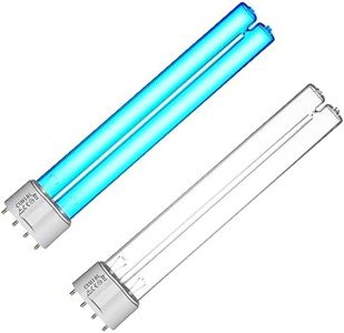 coospider-repta 2 Pack 18 Watts UV Light Bulb Replacement UV Light for Pond Clarifier for Outdoor Ponds 4-Pin Base