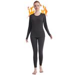 Thermal Underwear Women Long Johns Womens Thermal Underwear Sets Solid Ultra Soft Base Layer Gifts with Box (Greystone, Small)