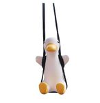 Swinging Duck Car Hanging Ornament, Cool Flying Duck Car Rear View Mirror Hanging Accessories, Auto Truck Interior Rearview Mirror Decoration Pendant Funny Gifts (Cool Duck)