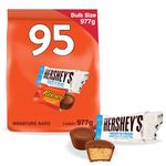 Hershey's & Reese's 95 Count Bulk Size Candy, Individually Wrapped Chocolate, Halloween Chocolate Candy, Chocolate Candy to Share, Chocolate Candy for Kids - Assorted Mini Bars