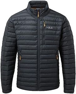 RAB Men's Microlight Down Jacket for Hiking, Climbing, & Skiing - Beluga - Medium