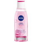 NIVEA Rose Care Face Toner for All Skin Types, Rose Water for Face, Tones and Refines Pores, Rose Water Toner With No Drying Alcohol, Dermatologically-Tested Skin Care, 200mL, Transparent