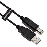 3ft USB B Cable Data/Power Lead Cord for DJ Midi Controllers, Keyboards, Samplers, Effect Pads, Syntesizers Numark, Pioneer, Native Instruments, Traktor, Denon, Akai to Dell HP