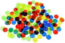 Kids Toys 500pcs Bingo Poker Chips Bingo Chips Bingo Chips 15mm Childrens Toys Count Bingo Chips Counter Counting Chip Token Round Mexico Clear Bingo Chips Toys for Children