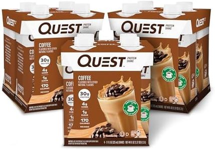 Quest Nutrition Ready to Drink Coffee Protein Shake, 30g Protein, 4g Carb, 1g Sugar, Gluten Free, Keto Friendly, 4 Count (Pack of 3)