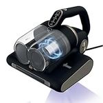 Hoover HMC520 Mattress Vacuum Cleaner with UV Light - 4 in 1 Handheld Dust Mite Vacuum Cleaner for beds and sofas - Dust Sensor, Mite Removal, UV-C Light, Black & Gold