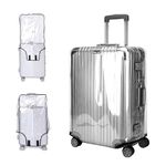 Luggage Covers for Suitcase PVC Suitcase Cover Waterproof Luggage Protector Cover Clear Luggage Covers for suitcases Protector 0.6mm Thickening for Travel Fits 20 Inch Luggage